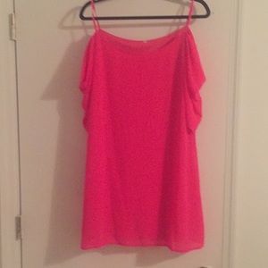 Hot pink lights summer dress